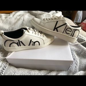 Calvin Klein white sneakers